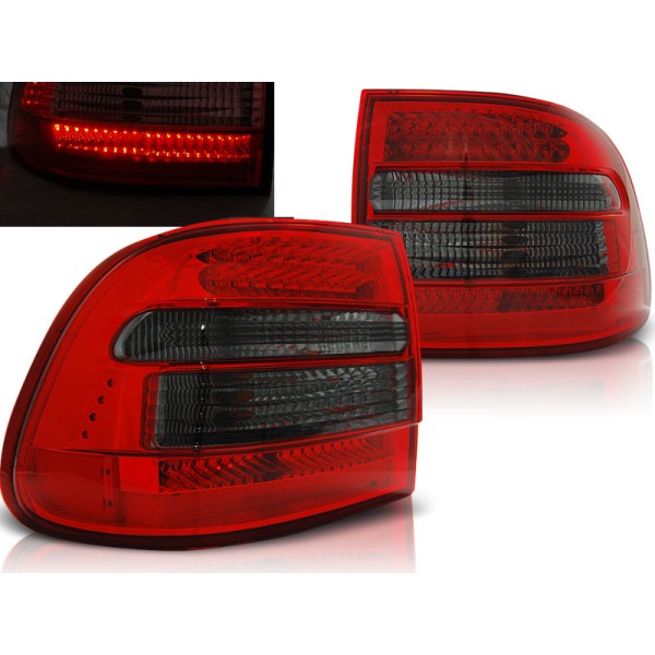 PORSCHE CAYENNE 02-06 - zadné LED svetlá červeno dymová