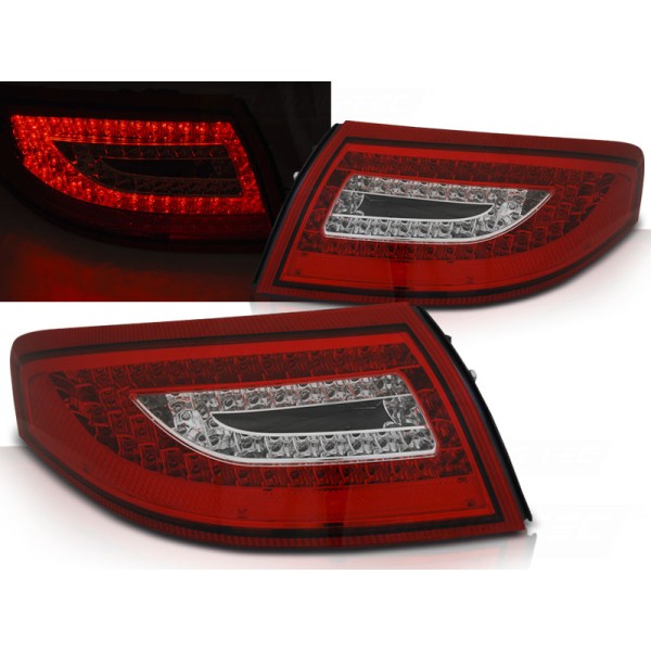 PORSCHE 911 996 99-04 - zadné LED svetlá červeno biela