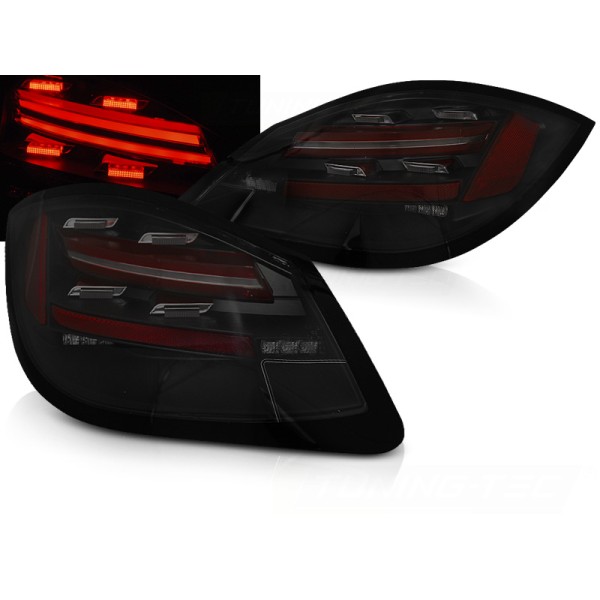 PORSCHE BOXSTER / CAYMAN 987 09-12 - zadné LED svetlá čierno dymová LED BAR s dynamickým blinkerom