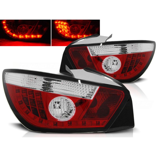 SEAT IBIZA 6J 3D 08- - zadné LED svetlá červeno biela