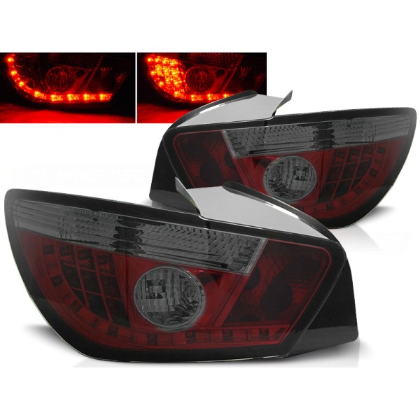 SEAT IBIZA 6J 3D 08- - zadné LED svetlá červeno dymová