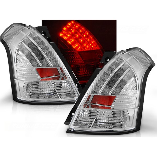 SUZUKI SWIFT 05-10 - zadné LED svetlá chrom