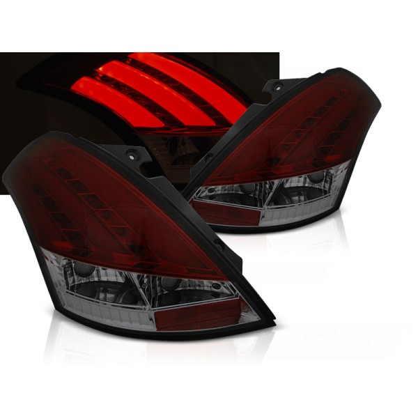 SUZUKI SWIFT V 10-17 - zadné LED svetlá červeno dymová LED BAR