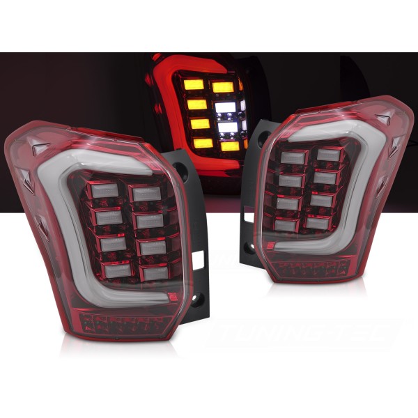 SUBARU FORESTER IV 13-18 - zadné LED BAR svetla ČERVENO BIELA
