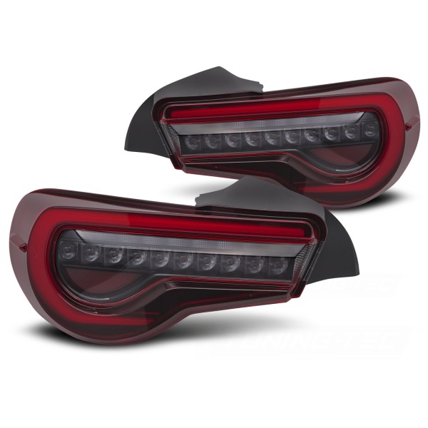 Toyota GT86 2012-2021 - zadné LED BAR svetlá červená