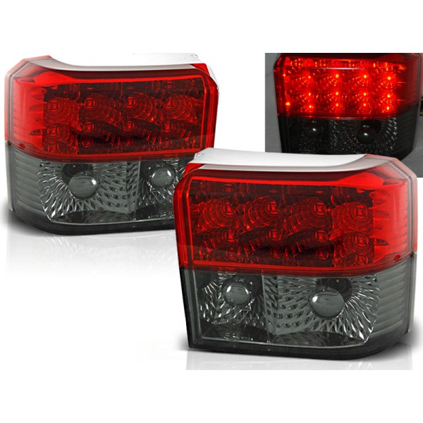 VW T4 90-03 - zadné LED svetlá červeno dymová