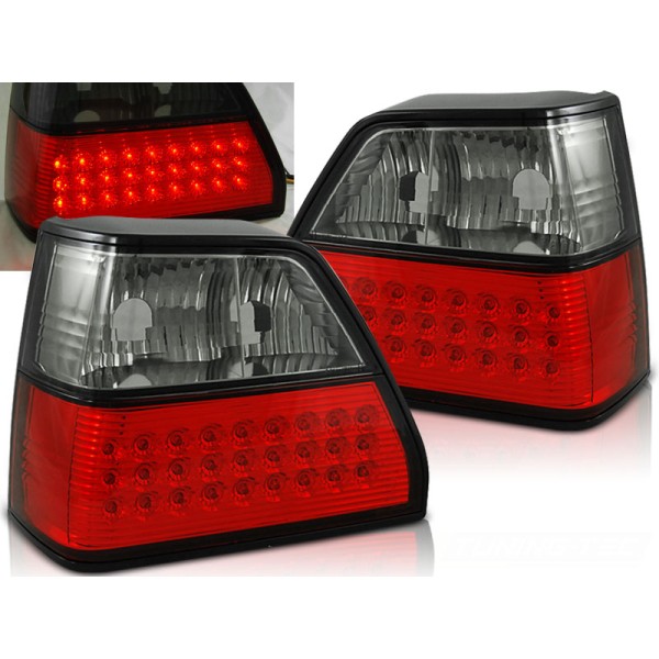 VW GOLF 2 83-91HTB. - zadné LED svetlá červeno dymová