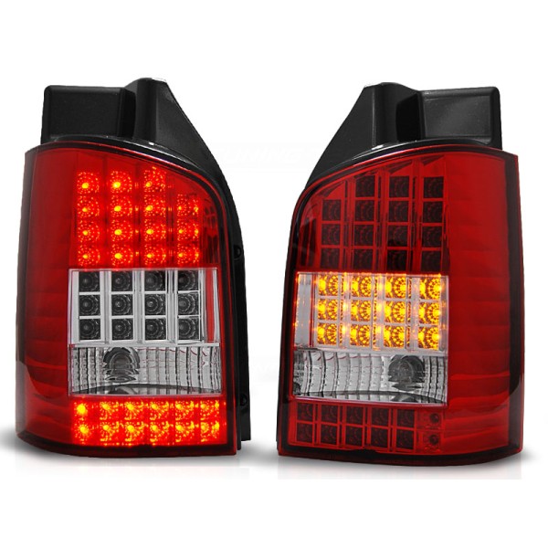 VW T5 03-09 - zadné LED svetlá červeno biela