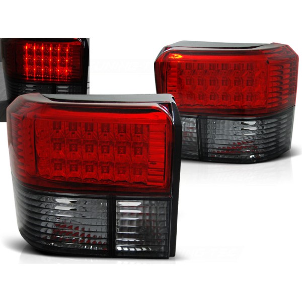 VW T4 90-03 - zadné LED svetlá červeno dymová