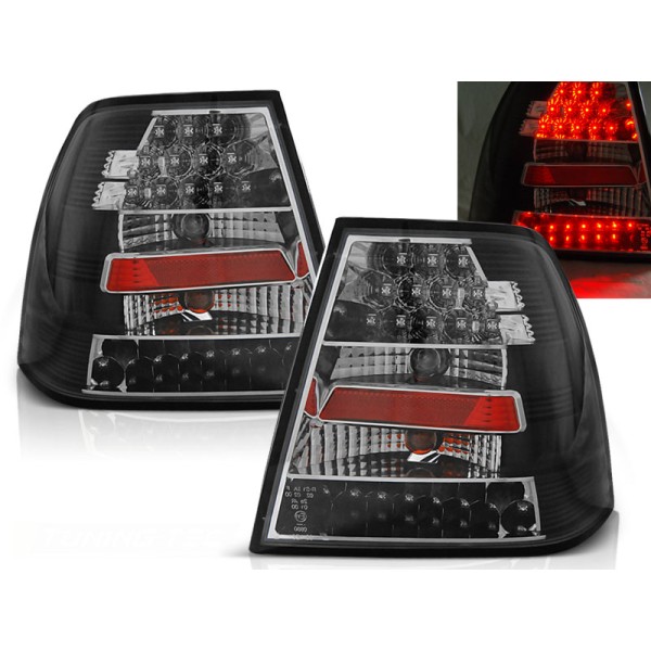 VW BORA 98-05 - zadné LED svetlá čierna