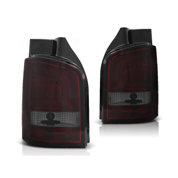 VW T5 10-15 - zadné LED svetlá červeno dymová LED BAR