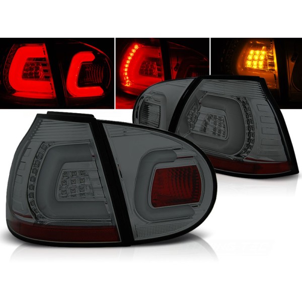 VW GOLF 5 03-09 HTB. - zadné LED svetlá dymové LED BAR