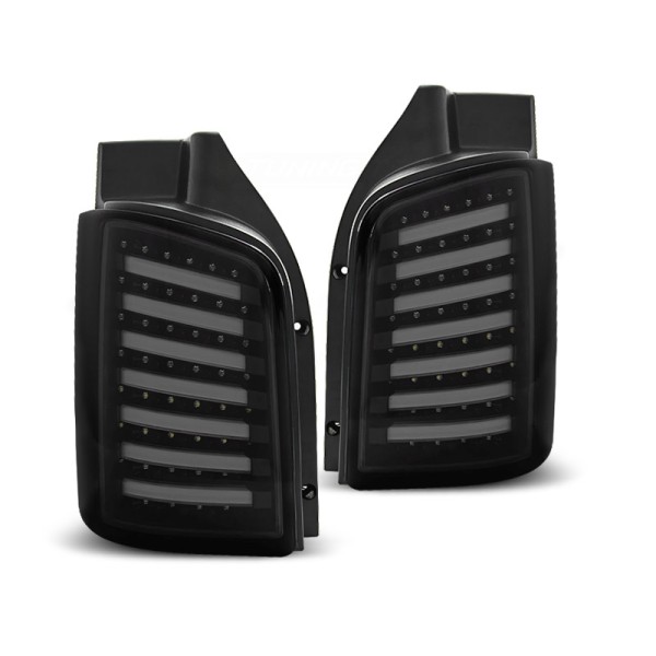 VW T5 03-09 / 10-15 - zadné LED svetlá čierno dymová LED BAR