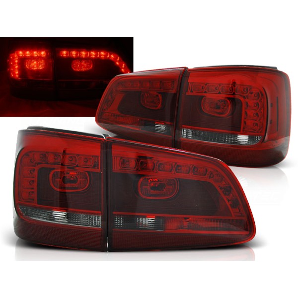 VW TOURAN 10- - zadné LED svetlá červeno dymová