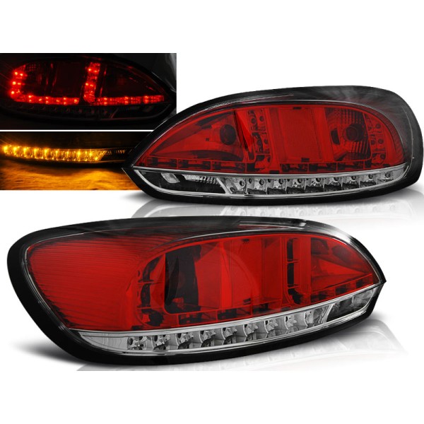 VW SCIROCCO III 08-14 - zadné LED svetlá červeno biela