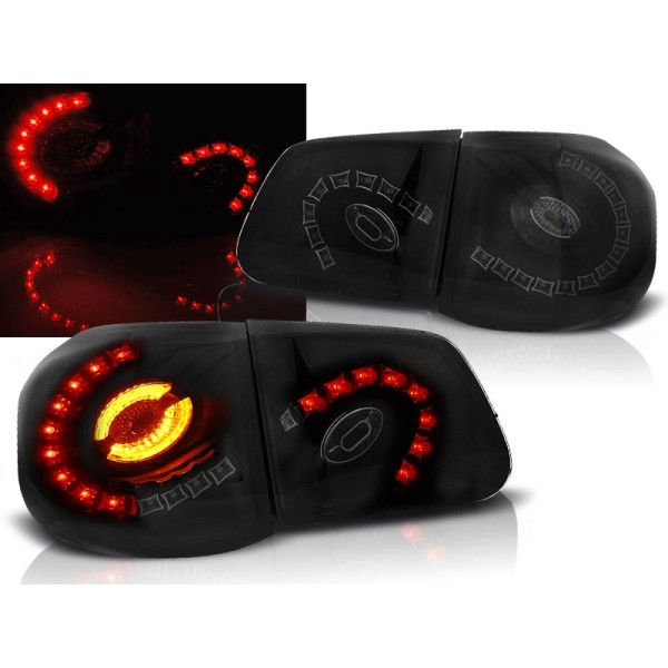 VW TIGUAN 07-11 - zadné LED svetlá čierno dymová