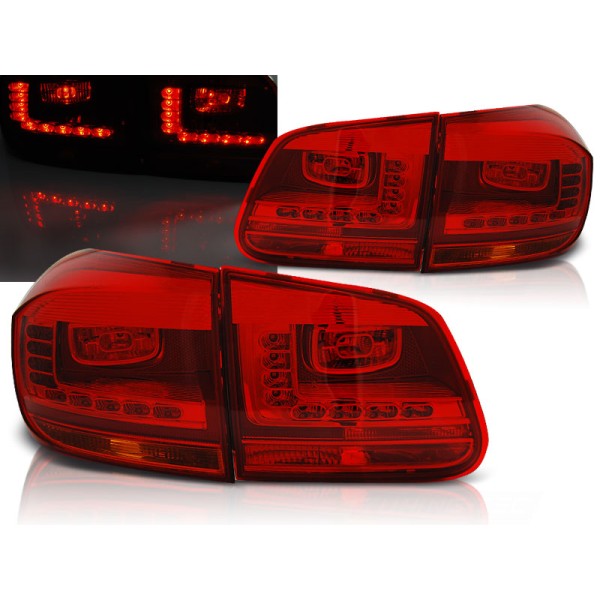 VW TIGUAN 11-15 - zadné LED svetlá červená