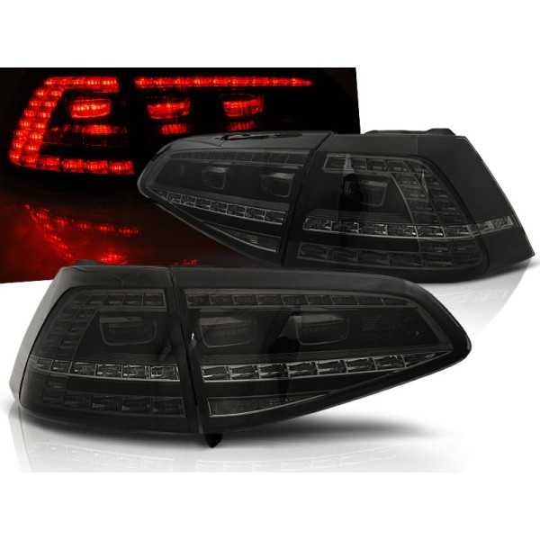 VW GOLF 7 13-17 HTB. - zadné LED svetlá dymové GTI LOOK