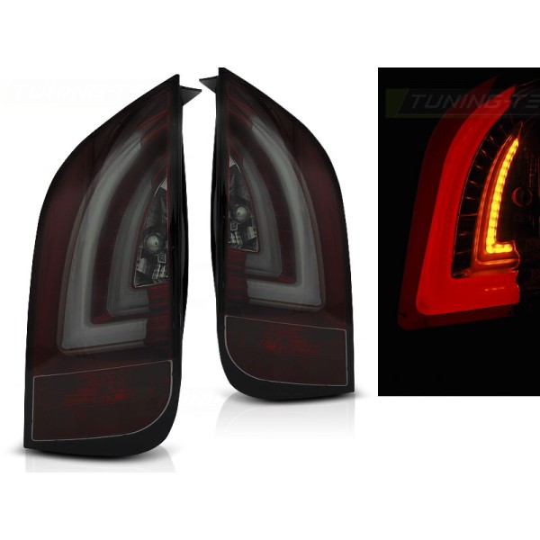 VW UP 11- - zadné LED svetlá červeno dymová LED BAR