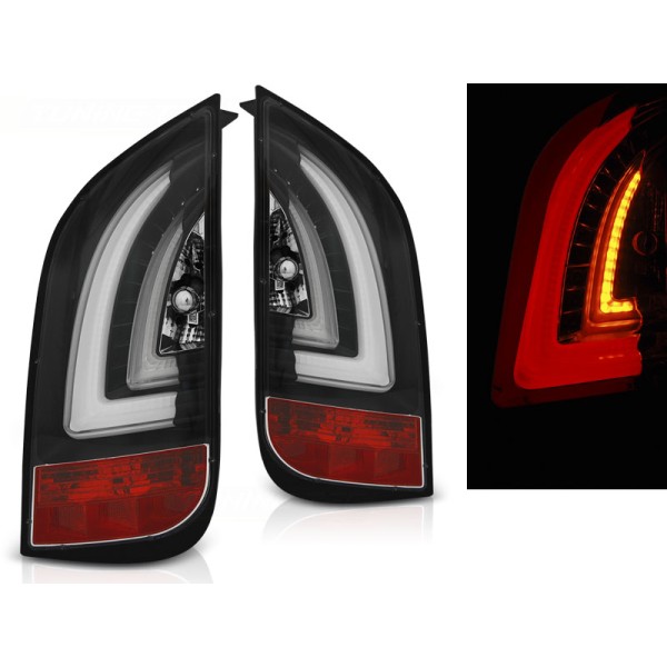 VW UP 11- - zadné LED svetlá čierna LED BAR