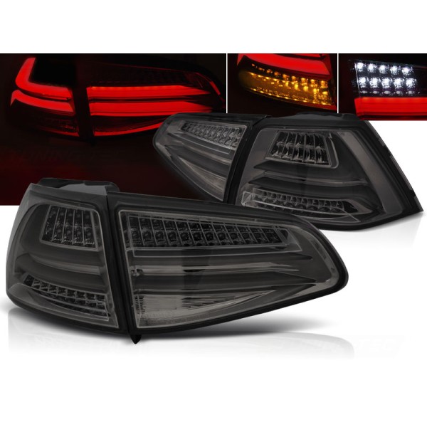 VW GOLF 7 13-17 HTB. - zadné LED svetlá dymová LED BAR