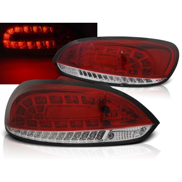 VW SCIROCCO III 08-14 - zadné LED svetlá červeno biela