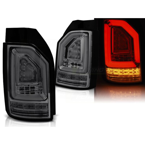 VW T6 2015- - zadné LED svetlá dymová LED BAR s dynamickým blinkerom