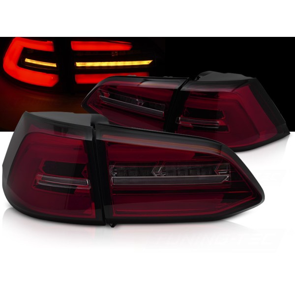 Volkswagen Golf 7 13-17 VARIANT - Zadné svetlá LED dymové červené SEQ