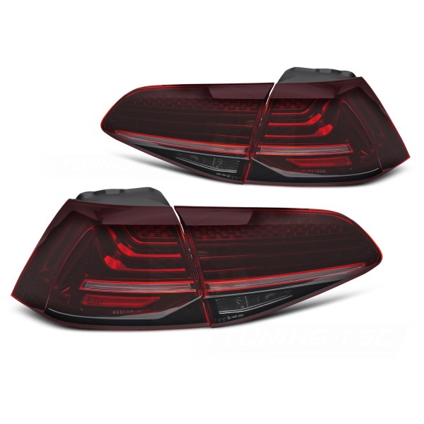 Volkswagen Golf VII 2013-2019 - Zadné LASER LED svetlá ČERVENÁ SEQ