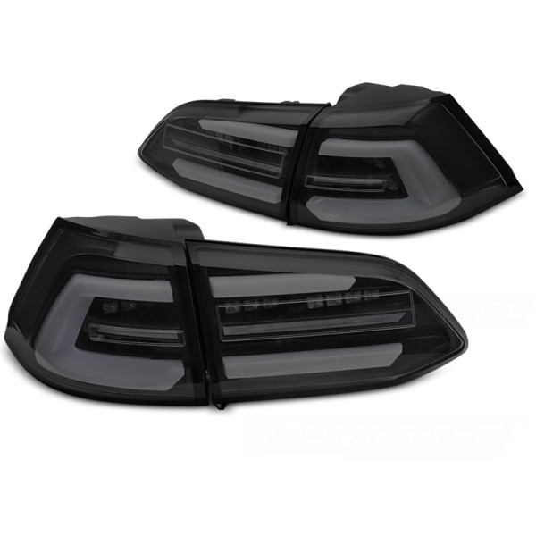 Volkswagen Golf VII Variant 2013-2017 - zadné LED BAR svetlá čierna/dymová SEQ