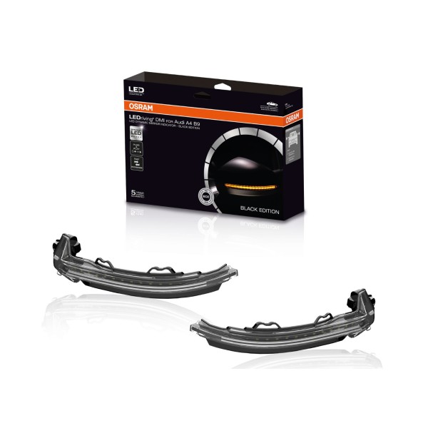 OSRAM sada dynamických smerových svetiel v zrkadlách pre Audi A4/S4/RS4 (B9), A5/S5/RS5 (B9), tmavé (Black Edition)