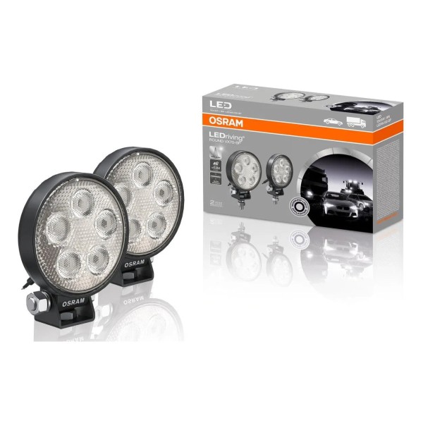 OSRAM LED pracovné svetlo Round VX70-SP pre automobily a pracovné stroje, 2ks v balení