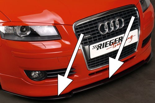 Audi A3 typ 8P / 5dv / - Lipo pod spoiler Rieger