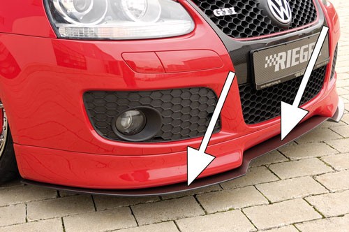 GOLF V GTI - Lipo pod spoiler pod predný nárazník tvarované Carbon-Look