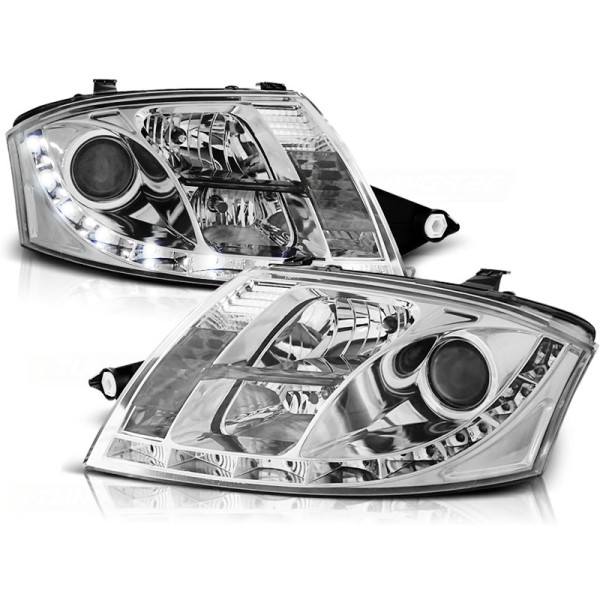 Audi TT 99-05 - predné chrom svetlá s LED svietením