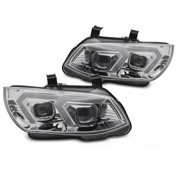 BMW radu 3 E92/E93 LCI 2010-2013 - predné FULL LED svetlá CHROMOVÉ