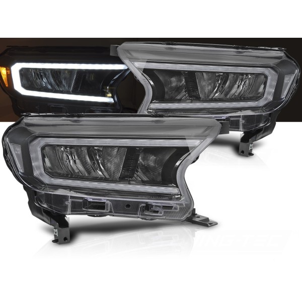 FORD RANGER V 2016-2022 - predné LED svetlá čierna