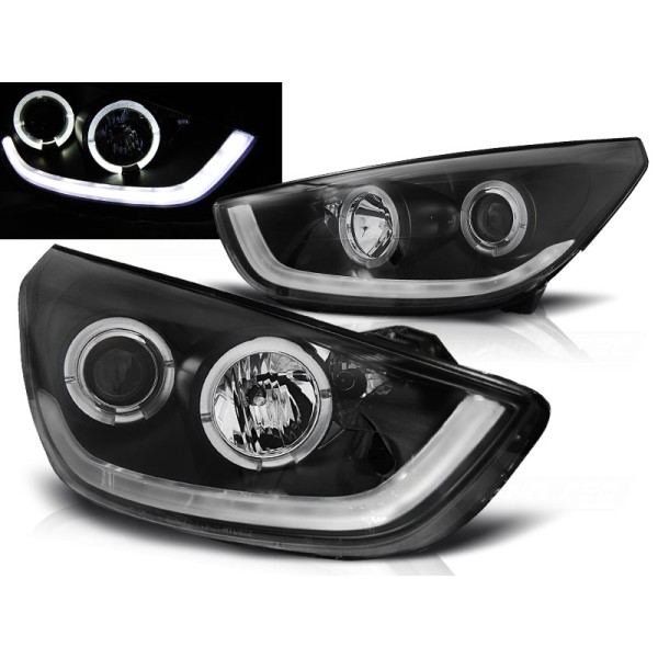 HYUNDAI IX35 10-13 - predné čierna svetlá TUBE LIGHT