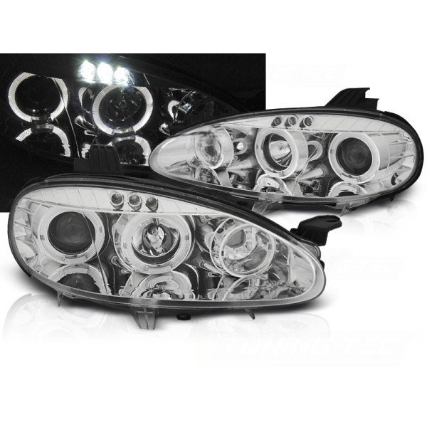 MAZDA MX5 01-05 - predné chrom svetlá ANGEL EYES