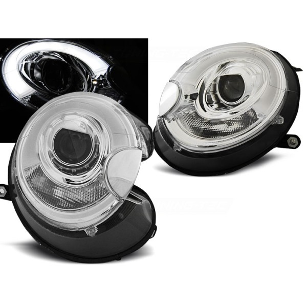 BMW MINI (COOPER) 06-14 - predné chrom svetlá TUBE LIGHT