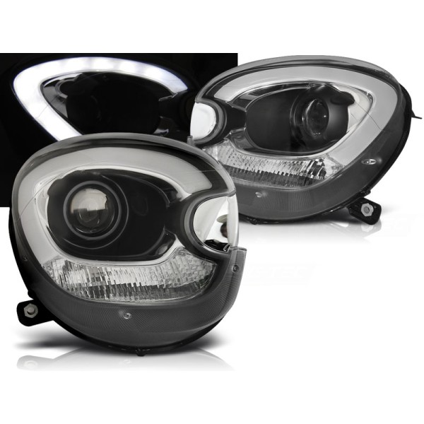 BMW MINI (COOPER) R60 R61 COUNTRYMAN 10-14 - predné čierna svetlá TUBE LIGHT