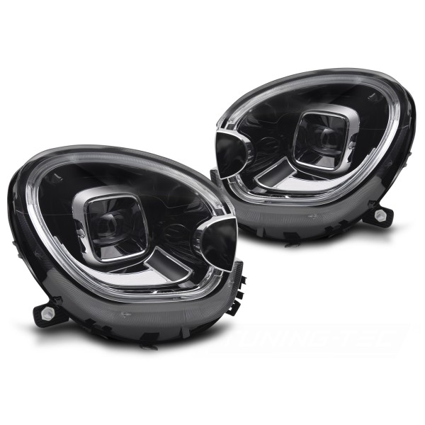 Mini Cooper R60/R61 2010-2016 - predné svetlá FULL LED DRL TUBE čierna