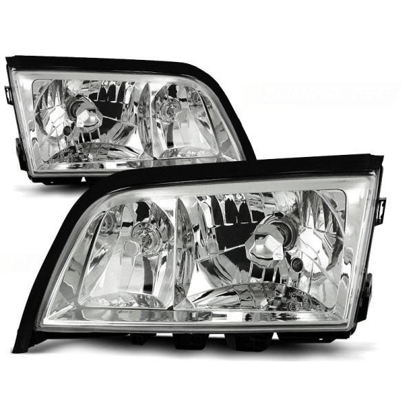 MERCEDES W202 C-KLASA 93-00 - predné chrom svetlá