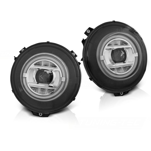 MERCEDES G-CLASS W463 07-17 - predné čierna svetlá pre xenon