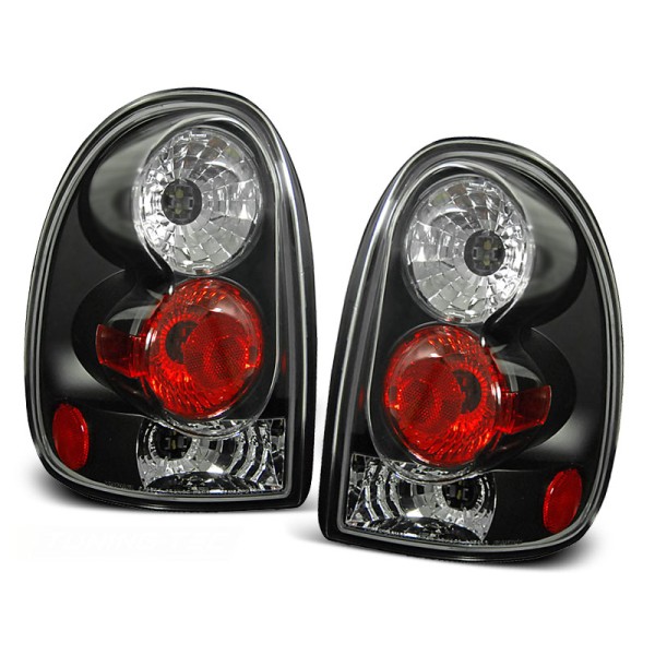 CHRYSLER VOYAGER 96-01 - zadné svetlá čierna