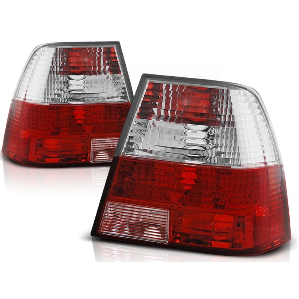 VW BORA 98-05 SEDAN - zadné svetlá červeno biela