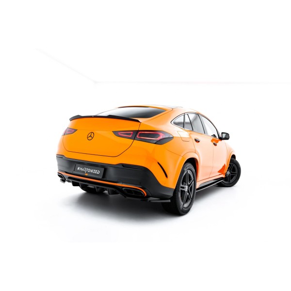 Mercedes GLE Coupé AMG-Line C167 vr. Facelift, stredový spojler pod zadný nárazník s rebrovaním, Maxton Design