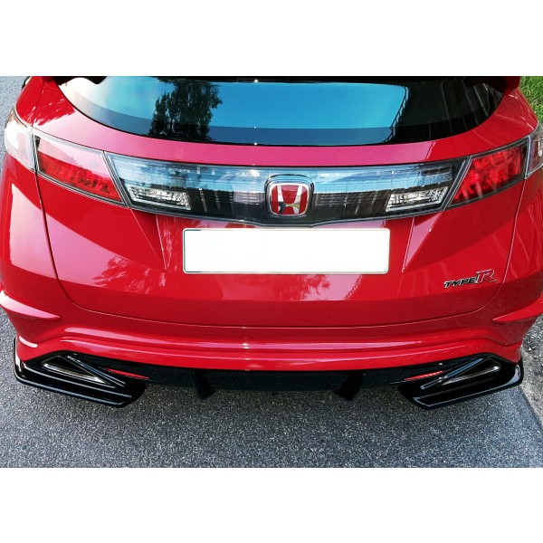 Maxton Design bočné splittery zadného nárazníka pre Honda Civic VIII Type-R GP (2007-2010)