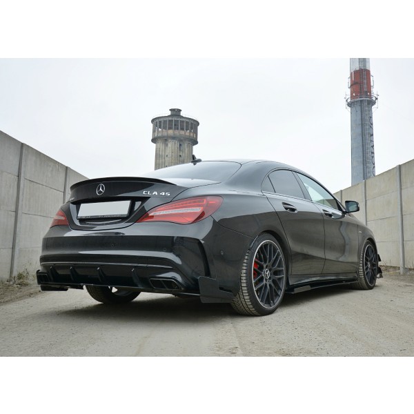 Maxton Design bočné splittery zadného nárazníka v pretekárskom dizajne pre Mercedes-Benz CLA A45 AMG (C117) facelift (2017-)