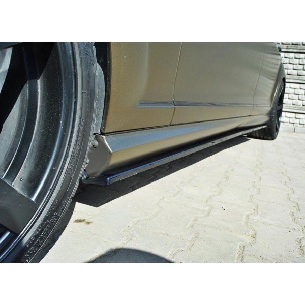Maxton Design difúzory bočných prahov pre Mercedes Benz triedy S AMG (W221) s dlhým rázvorom (2005-2